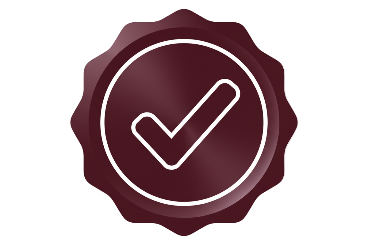 give me a seal-check-fill icon in this color #3D101B